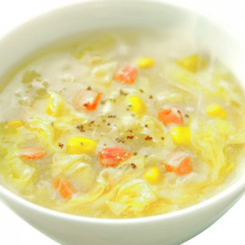 Sopa de huevos revueltos